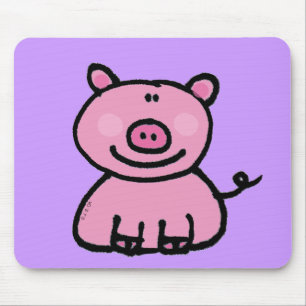Tapis De Souris Porcin rose