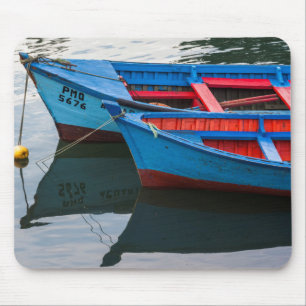 Tapis De Souris Port d'Angelmo, bateaux de pêche.