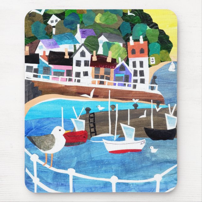 Tapis De Souris Port de pêche Mousepad (Devant)