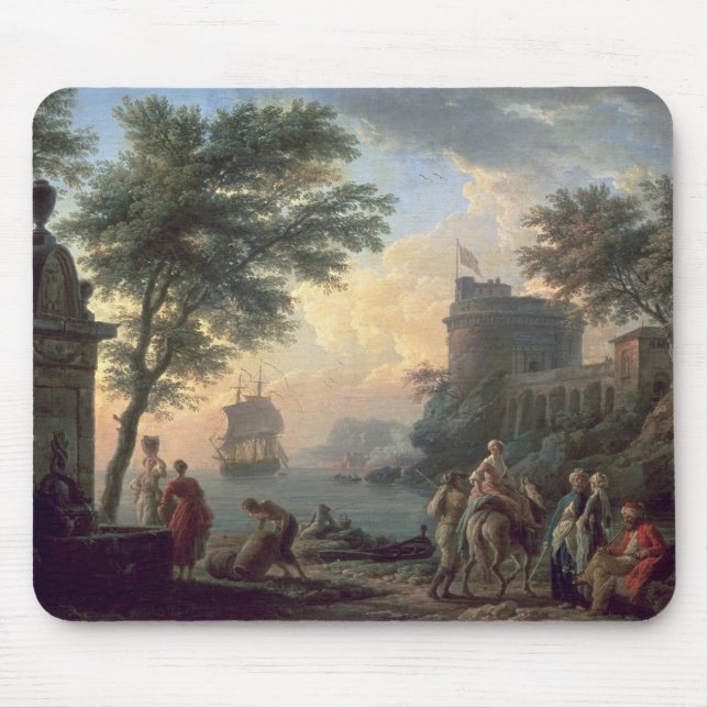 Tapis De Souris Port maritime, 1763 (Devant)