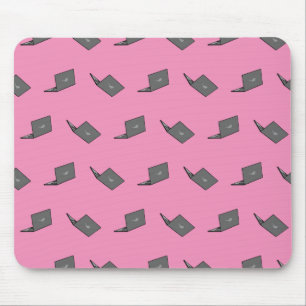 Tapis De Souris Portable gris avec logo d'oiseau