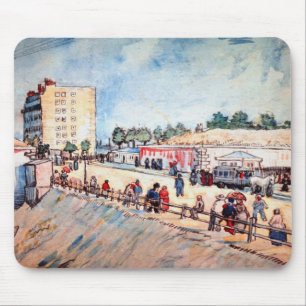 Tapis De Souris Porte dans les remparts de Paris par Vincent van G
