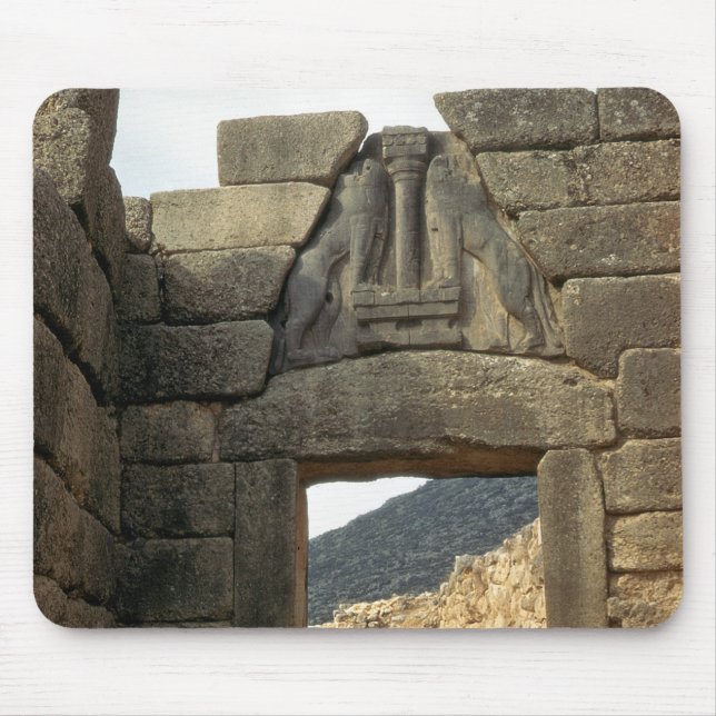 Tapis De Souris Porte de lion au-dessus de l'entrée (Devant)