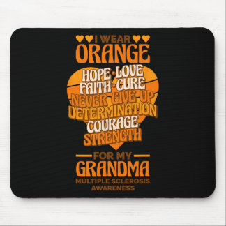 Tapis De Souris Porter Orange Pour Ma Grand-Mère Sclérose En Plaqu