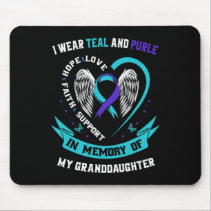 Tapis De Souris Porter Turquoise Et Violet Pour Le Suicide De La P