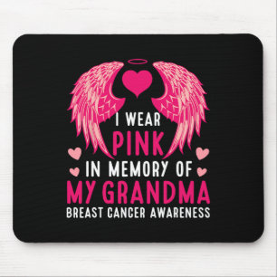 Tapis De Souris Portez du rose en mémoire de ma grand-mère, cancer