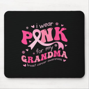 Tapis De Souris Portez Le Rose Pour Ma Grand-Mère Maman Soutien Po