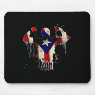 Tapis De Souris Porto Rico Boxe Gants Boxeo Shirt Ropa Uni