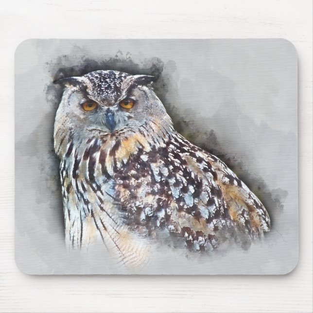 Tapis De Souris Portrait d'aquarelle de duc d'Eurasien (Devant)