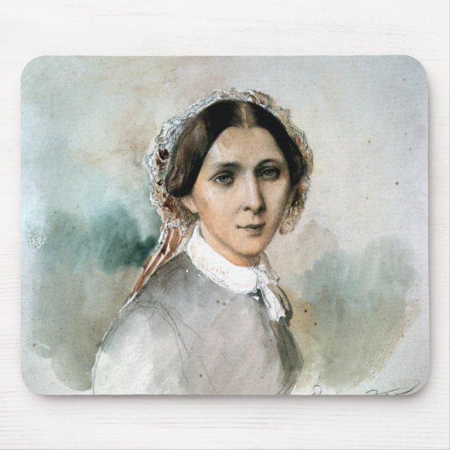Tapis De Souris Portrait de Clara Schumann 1853 (Devant)