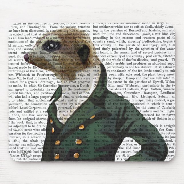 Tapis De Souris Portrait de Dandy Meerkat (Devant)
