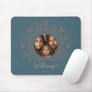 Tapis De Souris Portrait de famille personnalisé Gold Rococo Manda
