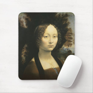 Tapis De Souris Portrait de Ginevra de' Benci de Léonard de Vinci