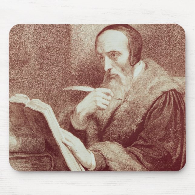 Tapis De Souris Portrait de Jean Calvin (1509-1564) (gravure) (Devant)