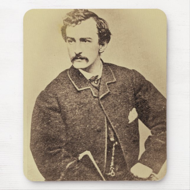 Tapis De Souris Portrait de John Wilkes Booth | 1861-65 (Devant)