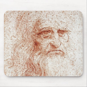 Tapis de souris Portrait de Léonard de Vinci par l