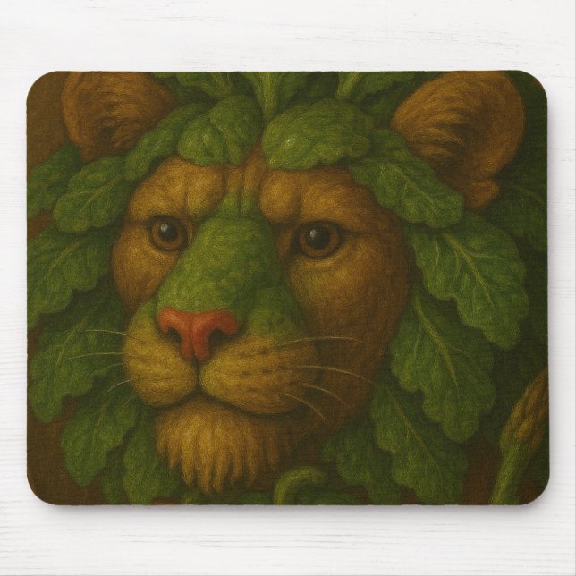 Tapis De Souris Portrait de Lion Renaissance (Devant)