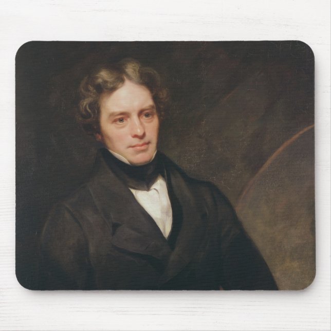 Tapis De Souris Portrait de Michael Faraday 1841-42 (Devant)