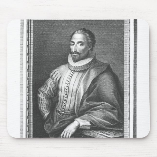 Tapis De Souris Portrait de Miguel de Cervantes Saavedra (Devant)