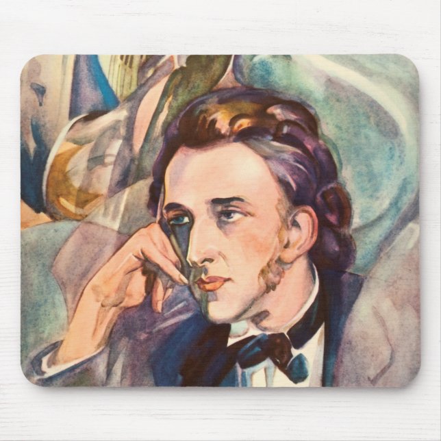 Tapis De Souris Portrait de musicien de compositeur de Frederic (Devant)