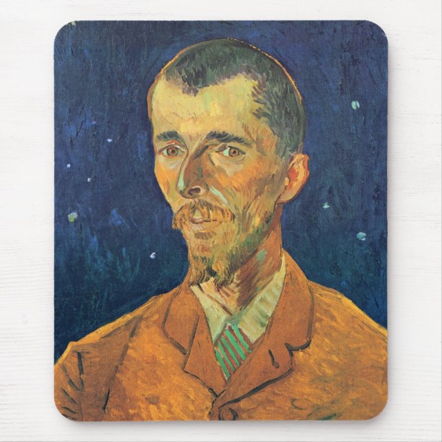 Tapis De Souris Portrait d'Eugene Boch par Vincent van Gogh (Devant)