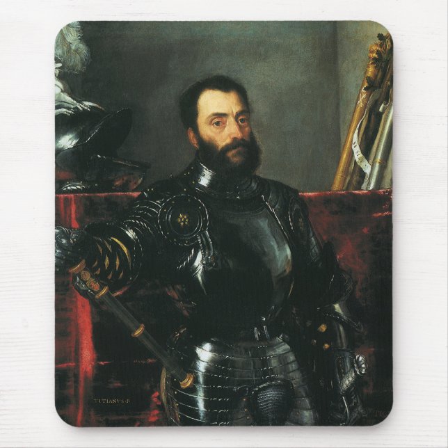 Tapis De Souris Portrait du duc d'Urbino par Titien (Devant)
