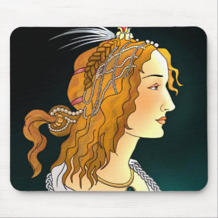 Tapis De Souris Portrait d'une souris femme