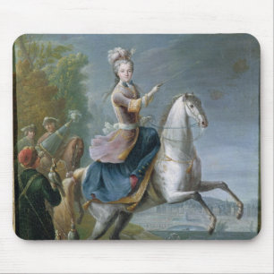 Tapis De Souris Portrait équestre de Maria Leszczynska