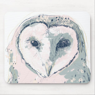 Tapis De Souris Portrait génial de hibou
