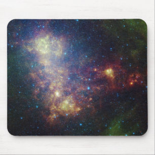 Tapis De Souris Portrait infrarouge indiquant les étoiles et la