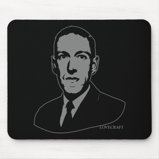 Tapis De Souris Portrait Mousepad de HP Lovecraft (Devant)
