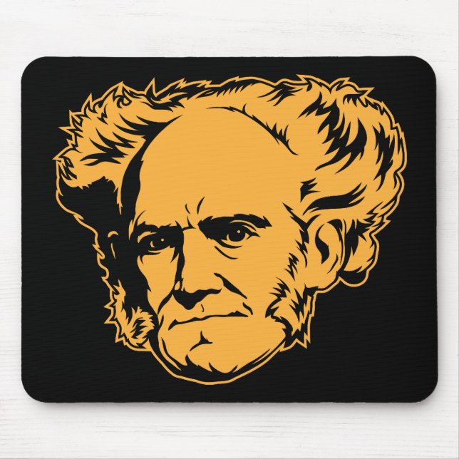 Tapis De Souris Portrait Mousepad de Schopenhauer (Devant)