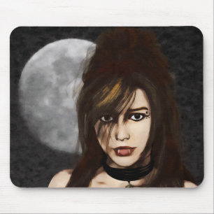 Tapis De Souris Portrait nocturne Mousepad