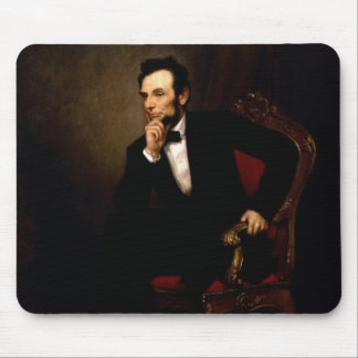Tapis De Souris Portrait officiel de la Maison Blanche d'Abraham