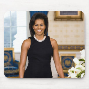 Tapis De Souris Portrait officiel de première Madame Michelle