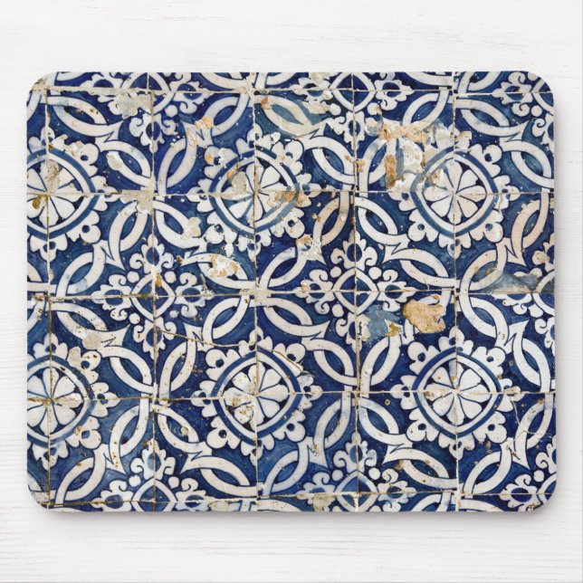 Tapis De Souris Portugais vintage Azulejo (Devant)