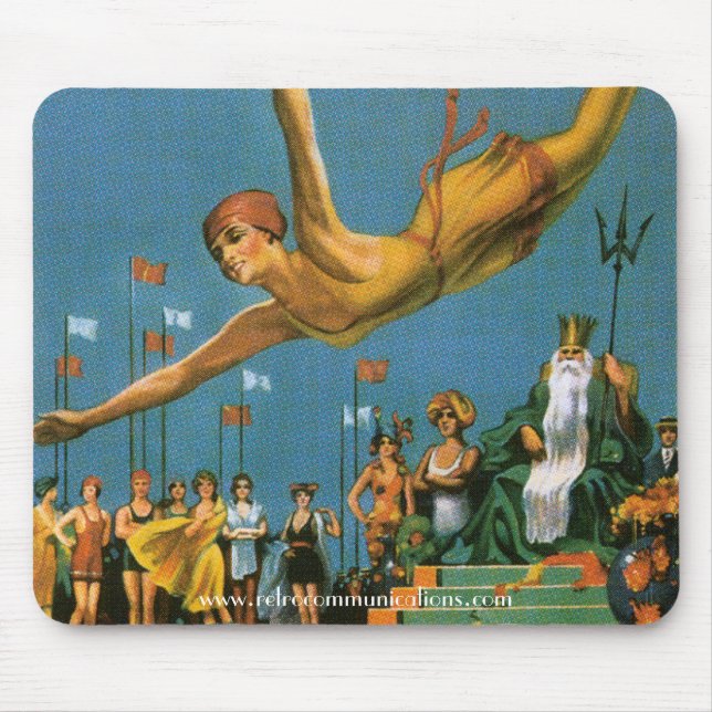 Tapis De Souris Poster de la ville d'Atlantique Mousepad (Devant)