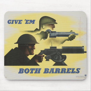 Tapis De Souris Poster patriotique 2ème guerre mondiale
