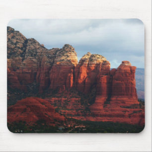 Tapis De Souris Pot de café nuageux Rock à Sedona Arizona