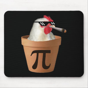 Tapis De Souris Pot de poulet tarte amusant Math Pi Jour