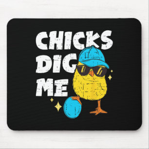 Tapis De Souris Poules Drôles Me Creusent Pour Hommes Garçons Enfa