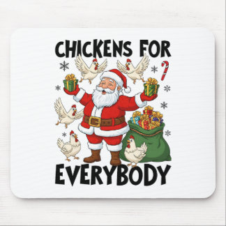 Tapis De Souris Poules pour tout le monde Noël de poulet de vacanc