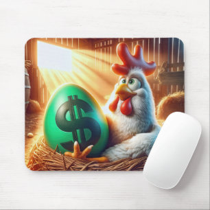 Tapis De Souris Poulet à l'oeuf vert