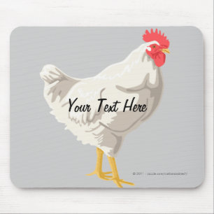 Tapis De Souris Poulet blanc