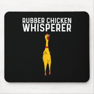 Tapis De Souris Poulet en caoutchouc drôle Cadeau Hommes Femmes Po