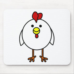 Tapis De Souris Poulet heureux mignon