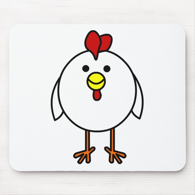 Tapis De Souris Poulet heureux mignon (Devant)