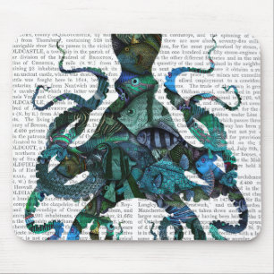 Tapis De Souris Poulpe bleu de poisson