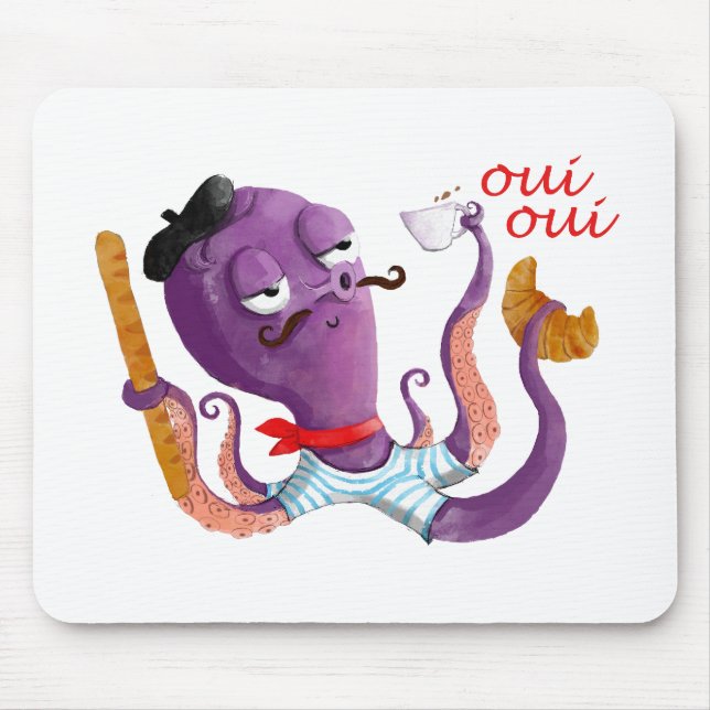 Tapis De Souris Poulpe français (Devant)