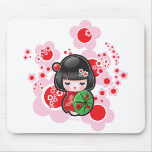 Tapis De Souris Poupée de Kawaii Kokeshi